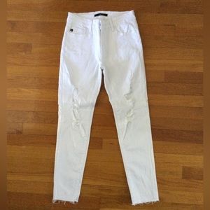 KamCan white denim jean, size 7